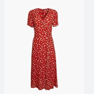 Madewell Button-Wrap Midi Dress